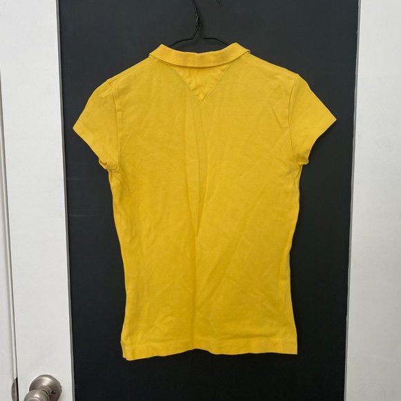 Tommy Hilfiger Women's Polo Stretch Cotton Shirt Flag Logo S/P - Picture 2 of 4